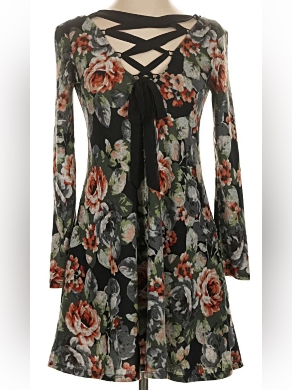 Fall/Autumn floral dress